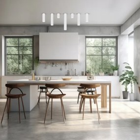 Spot GENESIS 1xGU10/8W/230V 30 cm alb