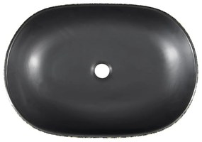 Chiuvetă neagră/albastră din ceramică 60x40 cm Priori – Sapho