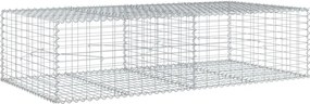 vidaXL Coș gabion cu capac, 200x100x50 cm, fier galvanizat