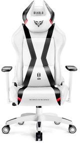 Scaun gaming Diablo X-Horn 2.0 King Size: alb-negru Diablochairs