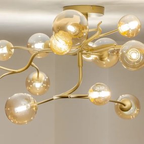 Lustră LED aplicată Brilagi MISTEL 15xG9/3W/230V auriu