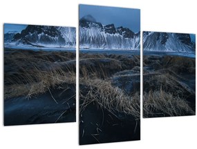 Tablou cu priveliște spre vărfurile Islanda (90x60 cm)