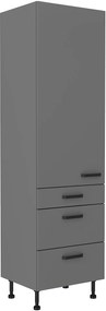 Dulap bucătărie pentru alimente Nesia 60 DKS 215 3S 1F (Antracit). 1049710