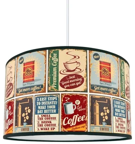Lustră pe cablu COFFEE 1xE27/60W/230V