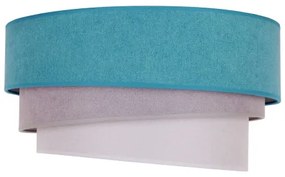 Duolla - Plafonieră TRIO 1xE27/15W/230V d. 45 cm turcoaz/gri/alb