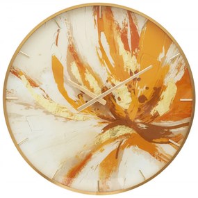 Ceas decorativ multicolor din metal si MDF, ∅ 60 cm, Toply Mauro Ferretti