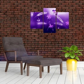 Tablou - Lunca cu fluturi (90x60 cm)