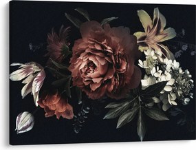 Tablou - Flori întunecate (70x50 cm)