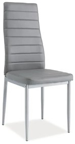 Scaun de sufragerie Harold (Gri + Aluminiu). 1050213