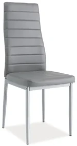 Scaun de sufragerie Harold (Gri + Aluminiu). 1050213