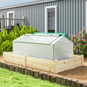 Outsunny Seră cu folie PE cu fereastră, seră din folie rezistentă la iarnă, seră 180 x 90 x 70cm Alb | Aosom Romania