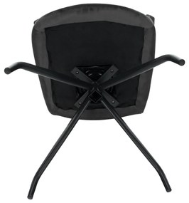 Scaun pivotant, gri, ţesătură de catifea camel / negru, RATOKO