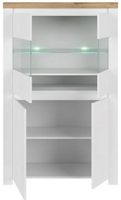 Dulap VILGO 2D2W, alb lucios