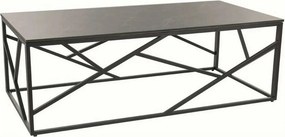 Masuta cafea ESCADA A III, gri/negru, ceramica/metal, 120x60x40 cm