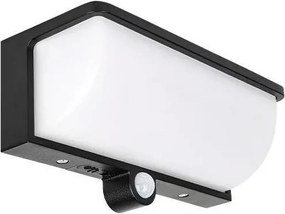 Lampă solară de perete cu LED și senzor LED/3W/3,7V IP54 1500 mAh neagră