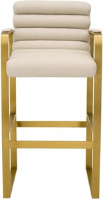 Scaun de bar elegant design LUX Olsen, scalea sand