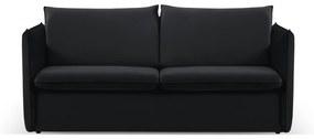 Canapea extensibila Agate cu 2 locuri si saltea inclusa, negru