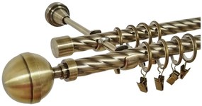 Galerie KALISTO dubla twist - 19/19 - aur antic (Alege marime: 140 cm)