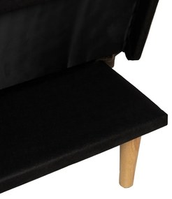 Canapea maro extensibilă cu tapițerie din chenille 175 cm – Ixia