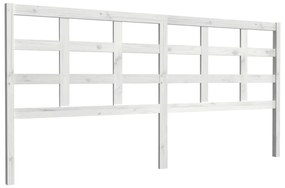 817911 vidaXL Tăblie de pat, alb, 205,5x4x100 cm, lemn masiv de pin
