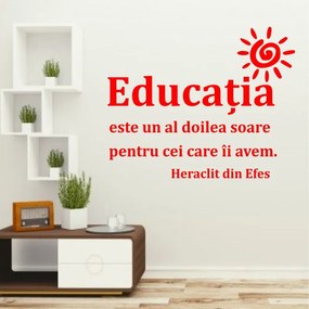 Sticker perete Educatia este un al doilea soare