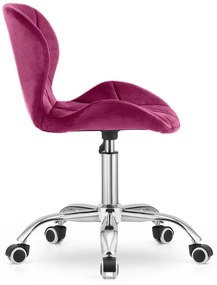 OFERTA Scaun de birou visiniu AVOLA VELVET II. calitate superioara