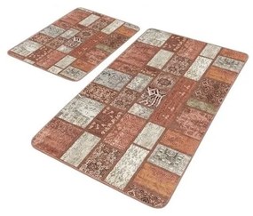 Covorașe de baie maro 2 buc. din catifea 60x100 cm – Mila Home