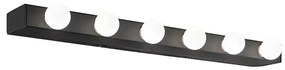 Aplică Ideal Lux PRIVE 6xE14/40W/230V negru