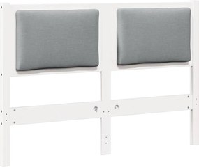 vidaXL Tăblie cap Altele Alb 120 cm Lemn masiv de pin