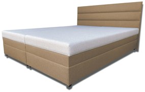 Pat matrimonial 160 cm Rebeka (cu saltele tip sandwhich) (nugat). 1030873