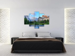 Tablou cu peisaj montan sălbatic (150x105 cm)