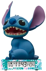 Disney Lilo și Stitch Smile Lampă de noapte 3D și ceas deșteptător