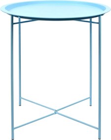 Măsuță de grădină metalică Esschert Design, 46 x 46 x 52 cm, albastru