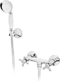 Baterie dus FDesign Lacrima crom lucios cu set de dus