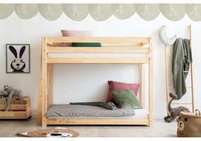 Pat supraetajat din lemn de pin 90x190 cm CLPB - Adeko