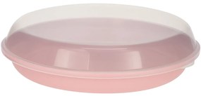 Castron de servit EH din plastic cu capac 35,5 x8,5 cm, roz
