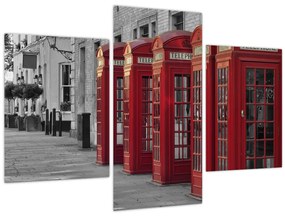 Tablou - Cutii telefonice din Londra (90x60 cm)