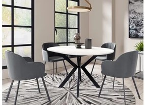Masă sufragerie extensibilă Ulnasia 100 (Negru + Stejar craft auriu) (pentru 2-4 persoane). 1105408