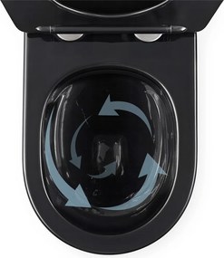 Vas WC Rea Carlo Mini Tornado Black Brush Gold
