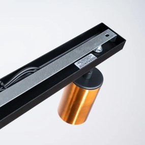 Spot Sollux SL.1375 WINX 2xGU10/10W/230V negru/cupru