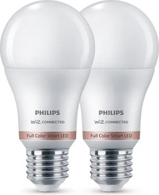 Set de 2 becuri LED RGB reglabile Philips SMART A60 E27/8,5W/230V 2200-6500K + telecomandă inclusă