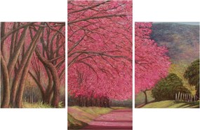 Tablou cu copaci înfloriți (90x60 cm)