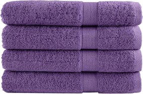 vidaXL Prosoape premium SOLUND 4 buc. violet 100x200 cm 600 gsm