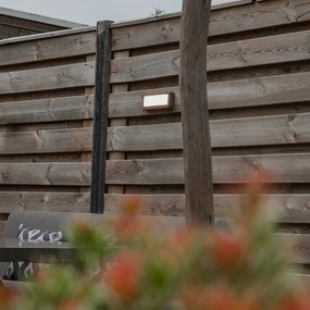 Lampă de perete exterioară modernă dreptunghiulară gri inclusiv LED - Prim