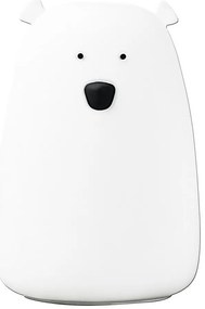 Lampă LED RGB pentru copii BEAR, tactilă, 0,8W, 5V, albă + USB