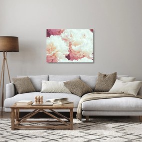 Tablou pe sticlă cu flori (70x50 cm)