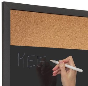 Tablă Combi Board / plută 45 × 60 cm, neagră