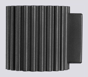 Aplică de perete neagră ø 10 cm Zora – Sollux