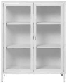 Vitrină albă din metal 80x101 cm Brisbane – House Nordic