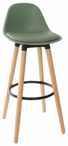 Scaun de bar cu spatar MAXON, Verde, 92x42,5x39,5 cm, Atmosphera Créateur d'intérieur